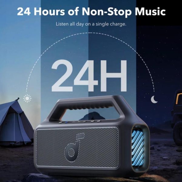 Anker Soundcore BOOM 2 prijenosni BT5.3 zvučnik, 80W, IPX7, 24h reprodukcije, crni (A3138011) - Slika 2