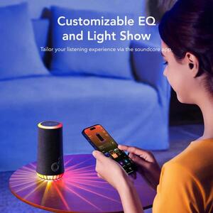 Anker Soundcore GLOW prijenosni BT5.3 zvučnik, 30W, IPX7, 18h reprodukcije, crni (A3166G11)