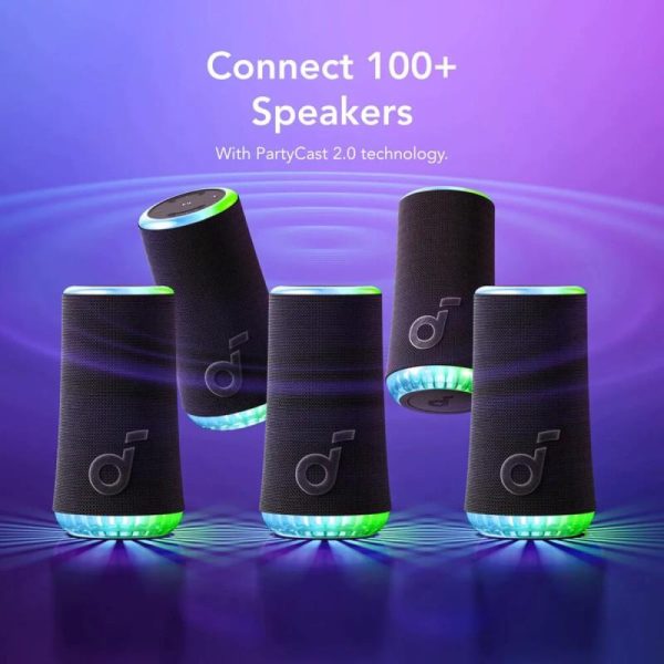 Anker Soundcore GLOW prijenosni BT5.3 zvučnik, 30W, IPX7, 18h reprodukcije, crni (A3166G11) - Slika 3