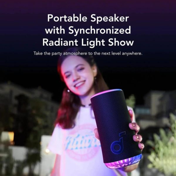 Anker Soundcore GLOW prijenosni BT5.3 zvučnik, 30W, IPX7, 18h reprodukcije, crni (A3166G11) - Slika 5