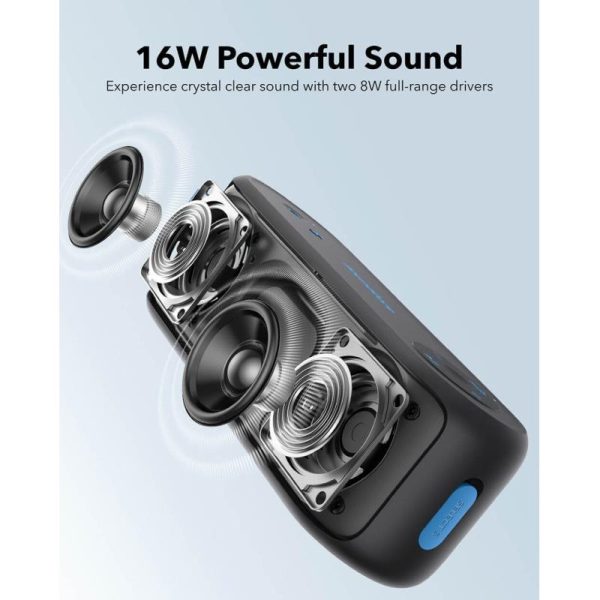 Anker Soundcore Select 3 prijenosni bluetooth zvučnik, 16W, IPX7, 20h reprodukcije, crni (A3172G11) - Slika 6