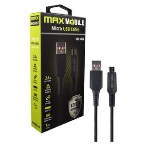 MAXMOBILE DATA KABEL MICRO USB UDC3028 KEVLAR BLACK 2.4A QC 1m