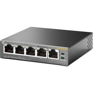 TP-Link 5-Port Gigabit Desktop PoE Switch with 1-Port PoE In and 4-Port PoE O, SG1005P-PDut