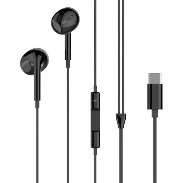 XO wired earphones EP74 USB-C black