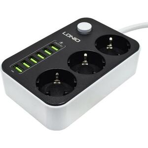 PRODUŽNI KABEL LDNIO SE3631 6*USB (3.4A AUTO MAX) + 3*220 V 1.6 m