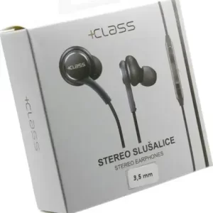 SLUŠALICE HANDS FREE +CLASS UNIVERZALNE 3.5 mm CRNE