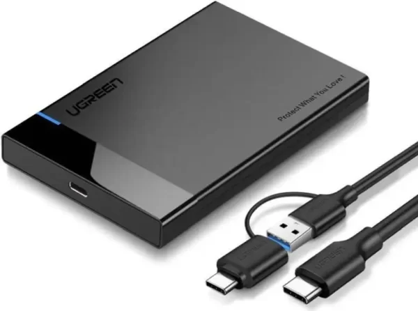 UGREEN vanjsko kučište, 2.5", HDD, SATA, USB 3.0 + USB-C na USB-C 3.1
