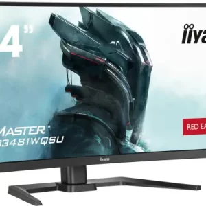 IIYAMA 34" G-Master GCB3481WQSU-B1 UWQHD (3440×1440) zakrivljeni VA, 180Hz, 21:9, 0.3ms, 500cd/m2, 4000:1, 2×HDMI/2×DP, 4×USB3.2, FreeSync Premium, HA, zvučnici, crni