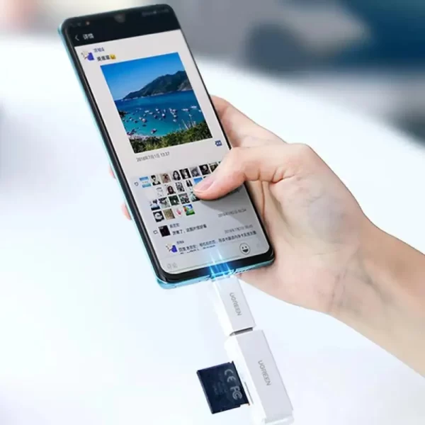 UGREEN čitač memorijskih kartica , USB 3.0, TF/microSD/SD kartice, crni - Slika 3