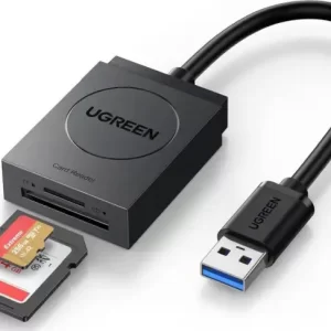 UGREEN čitač memorijskih kartica USB 3.0, TF/SD, 15cm, crni