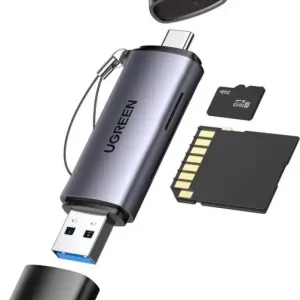 UGREEN čitač memorijskih kartica, TF/microSD/SD kartice, USB-C/USB-A