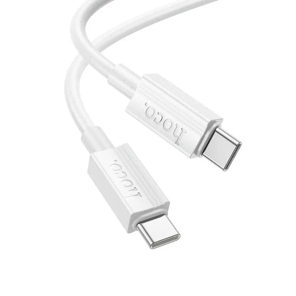 Kabel USB C - USB C Hoco 3A 60W 1m X107 white