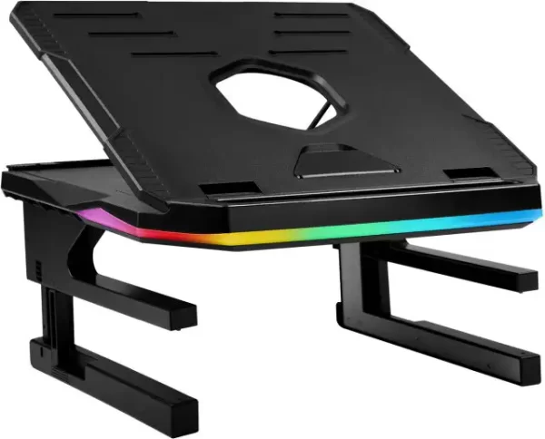 Enermax ELS001 podesivi i sklopivi RGB stalak za prijenosnike do 17", crni - Slika 2