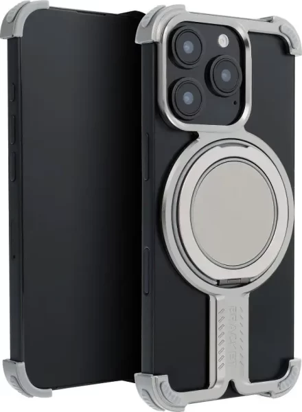 Maskica TITANIUM Bracket MagSafe IPHONE 16 PLUS silver