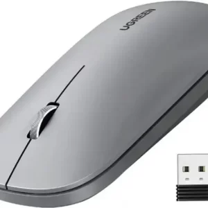 UGREEN SILENT bežični miš, 4000 DPI, USB, sivi