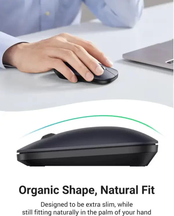 UGREEN SILENT bežični miš, 4000 DPI, USB, sivi - Slika 7