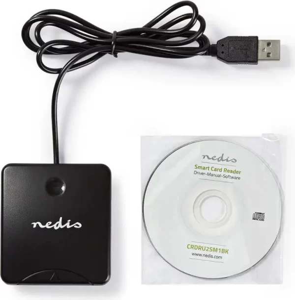NEDIS USB čitač Smart kartica ID-1, USB2.0