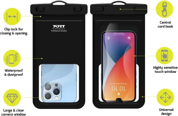 Port vodootporna torbica za mobitel IPX8, do 6,7"