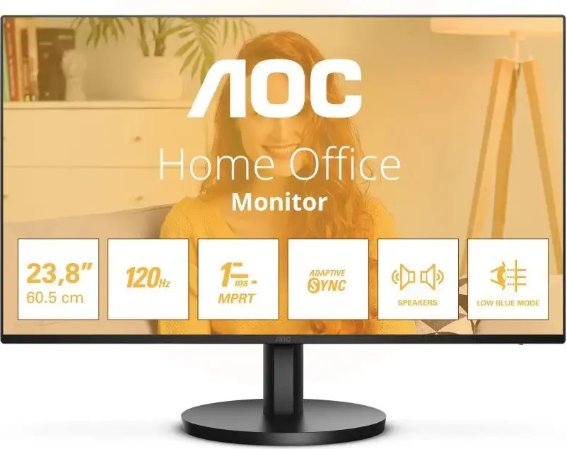 AOC 24B3QA2, 23,8", VGA, HDMI, DP, zvuč., 120Hz