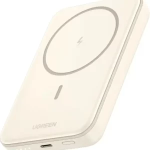 UGREEN prijenosni punjač 10000 mAh, bežično punjenje do 15W, USB-C, Power Delivery do 20W, bijeli