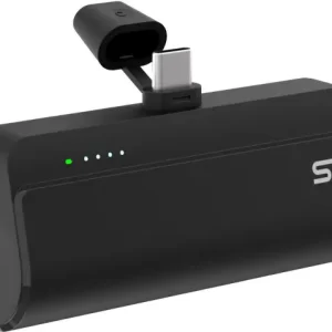 Silicon Power punjač Powerbank QD50, 5000mAh, 20W, integrated Type C connector+Type C port, QC3.0+PD, crni