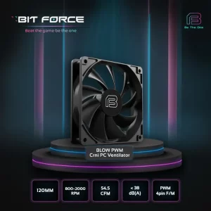 Bit Force BLOW PWM hladnjak za kućište 120×120mm, crni