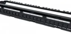 Intellinet Blank Patch Panel, 24-Port, 1U, Black