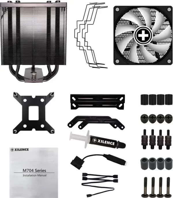 Xilence M704 PRO ARGB hladnjak za Intel i AMD procesore, 120mm PWM ventilator - Slika 2