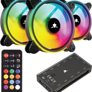 White Shark FAN GCF-S028-004 NEBULA-2 CRNI ARGB KIT
