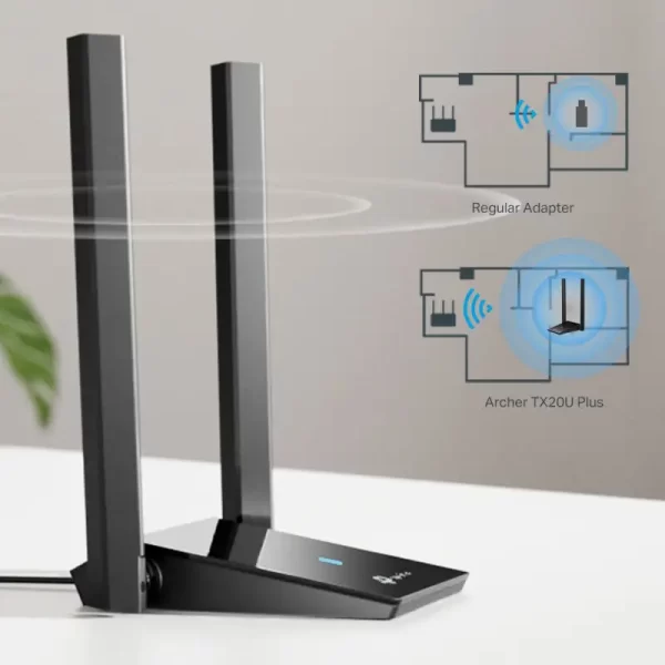 TP-Link AX1800 Archer TX20U Nano bežični Dual-Band USB2.0 adapter 574Mbps/1201Mbps (2.4GHz/5GHz), IEEE 802.11a/b/g/n/ac/ax, WEP, WPA/WPA2/WPA3, WPA-PSK/WPA2-PSK - Slika 2