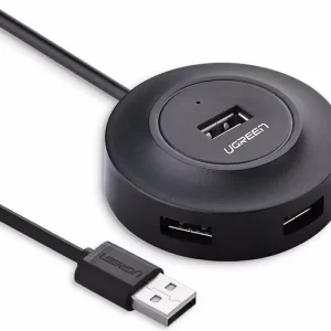UGREEN 4-portni USB-A HUB 4xUSB-A 2.0, 1m, crni