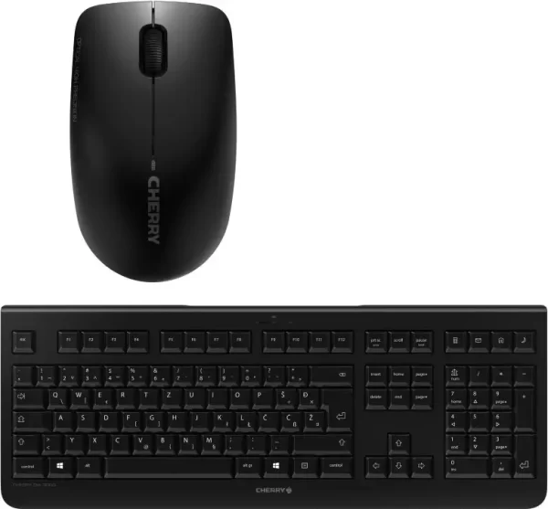 Cherry DW 3000 bežična tipkovnica + miš, crna