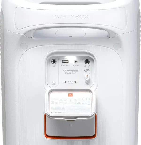 JBL PARTYBOX 320 Prijenosni bežični bluetooth zvučnik velike snage 240W, Bluetooth, USB, RGB osvjetljenje, bijeli - Slika 5