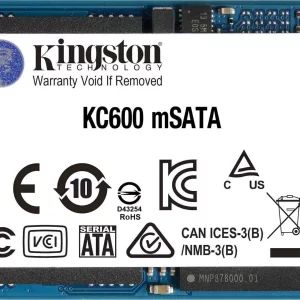 SSD 256GB KIN KC600 mSATA, SKC600MS/256G