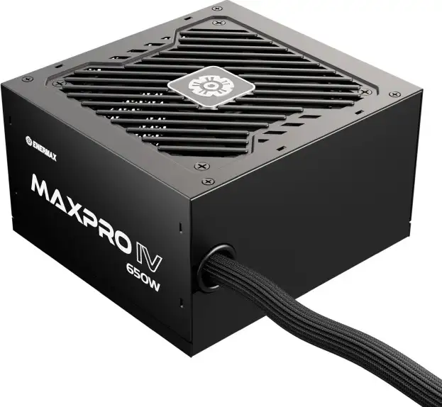 Enermax 650W MaxPro IV, ATX 2.4, 80+, aktivan PFC, 2×PCIe, 3×SATA, 24-pina, 120mm ventilator