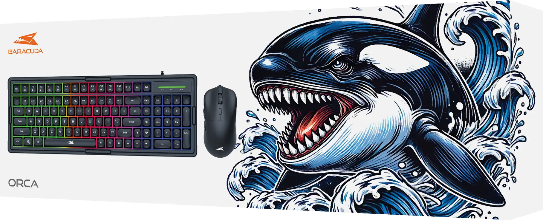 Baracuda TIPKOVNICA+MIŠ BGC-011 ORCA Crna - Combo
