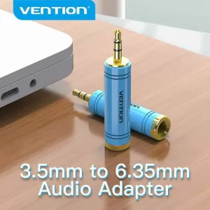 ADAPTER AUDIO 6.35 mm ŽENSKI NA 3.5 mm MUŠKI VENTION VAB-S04-L PLAVI