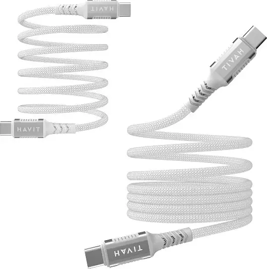 HAVIT KABEL ZA MOB Type C-Type C magnetni PD60W CB6297 1metar,bijeli