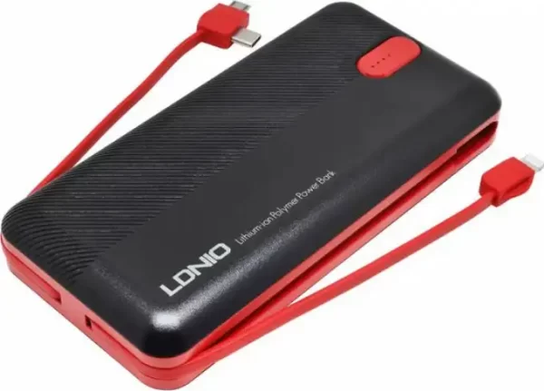BATERIJA PRENOSIVA LDNIO 20000 mAh PL2014 + KABEL MIKRO LIGHTNING TIP C CRNO-CRV