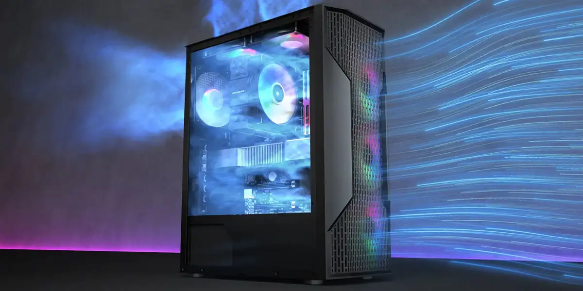 COUGAR MX110 RGB PC Case, Mid tower, Black