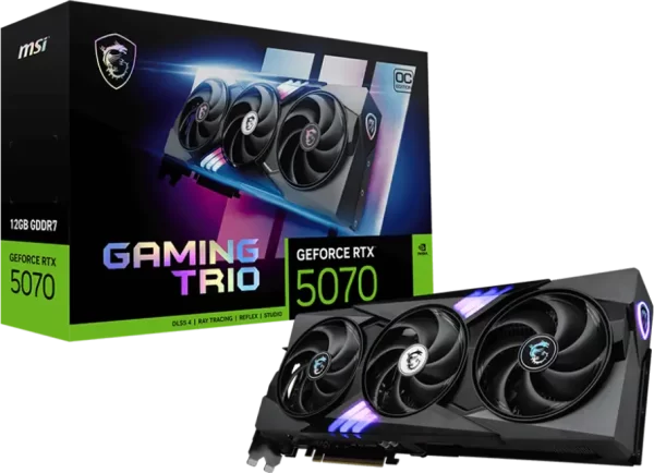 MSI Video Card NVIDIA GeForce RTX 5070 12G GAMING TRIO OC