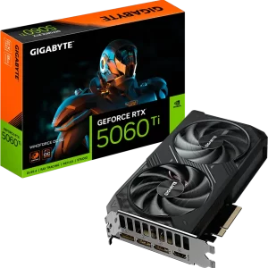 GIGABYTE Video Card NVIDIA GeForce RTX 5060 Ti WINDFORCE OC 8G, GV-N506TWF2OC-8GD