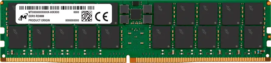 Micron 64GB DDR5 RDIMM 2Rx4 5600MHz CL46 (16Gbit) (Single Pack)