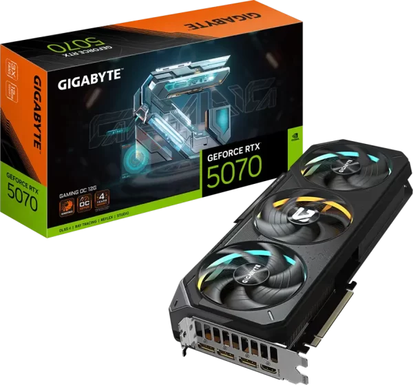 GIGABYTE Video Card NVIDIA GeForce RTX 5070 GAMING OC 12G, GV-N5070GAMING OC-12GD