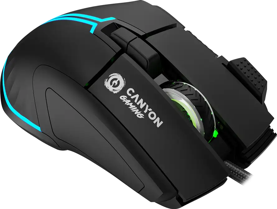 CANYON mouse Fortnax GM-636 RGB 9buttons Wired Black - Slika 4