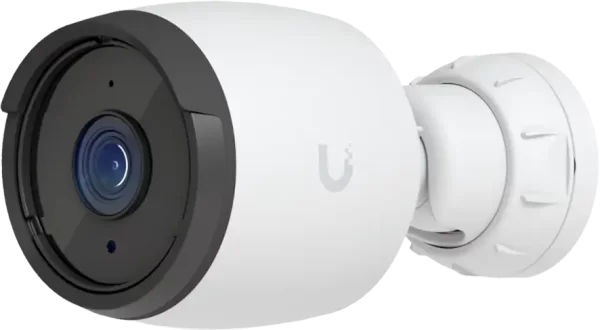 Ubiquiti UVC-G6-Bullet-W All-weather 4K PoE camera with a 1/1.8" 8MP image sensor, Multi-TOPs AI Engine, and long-range IR night vision