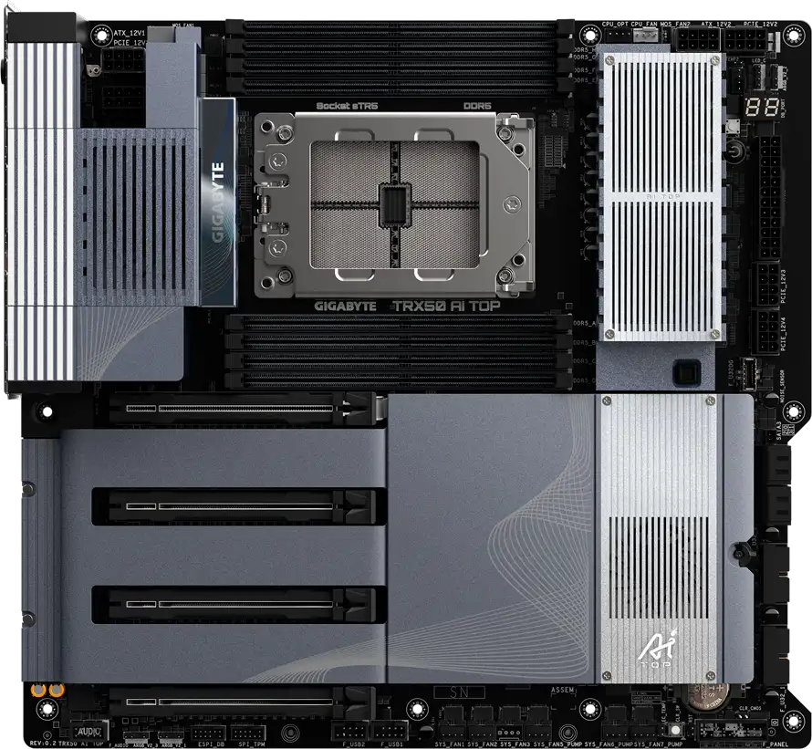 GIGABYTE Mainboard Desktop TRX50 AI TOP 2B, AMD Ryzen Threadripper PRO 7000 series/ Ryzen Threadripper 7000 - Slika 4