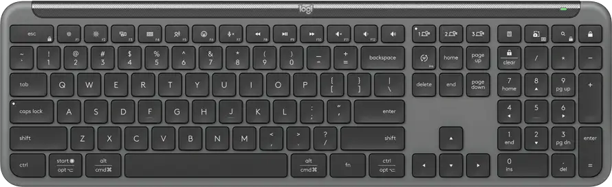 LOGITECH SIGNATURE SLIM WIRELESS KEYBOARD K950 - GRAPHITE - US INT'L - 2.4GHZ/BT - INTNL-973 - Slika 2