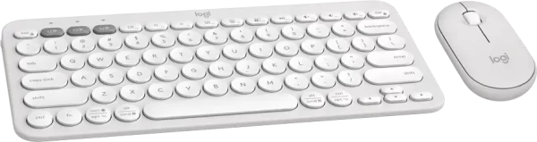 LOGITECH Pebble 2 Bluetooth Keyboard Combo - TONAL WHITE - US INT'L