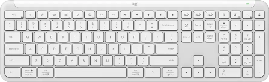 LOGITECH SIGNATURE SLIM WIRELESS KEYBOARD K950 - OFF WHITE - US INT'L - 2.4GHZ/BT - INTNL-973 - Slika 3